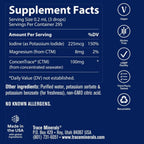 Trace Minerals Yodo Líquido  225mcg 59ml Sin Sabor Vegano