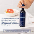 Trace Minerals Plata Coloidal 473ml, 30 Ppm/ Porciones Sin Sabor