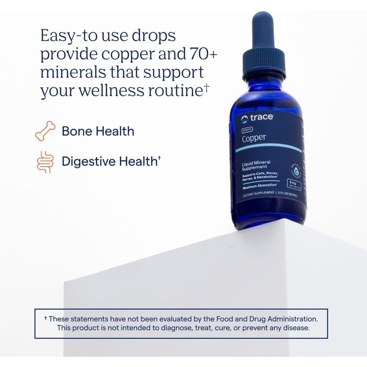 Trace Minerals Cobre Iónico 3 Mg Sin Sabor – Minerales