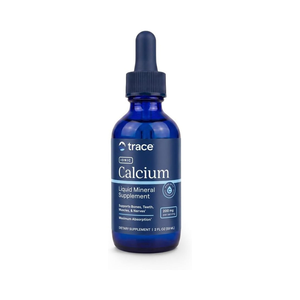 Trace Minerals Calcio Iónico Líquido Sin Sabor 59 Ml Vegano – Minerales