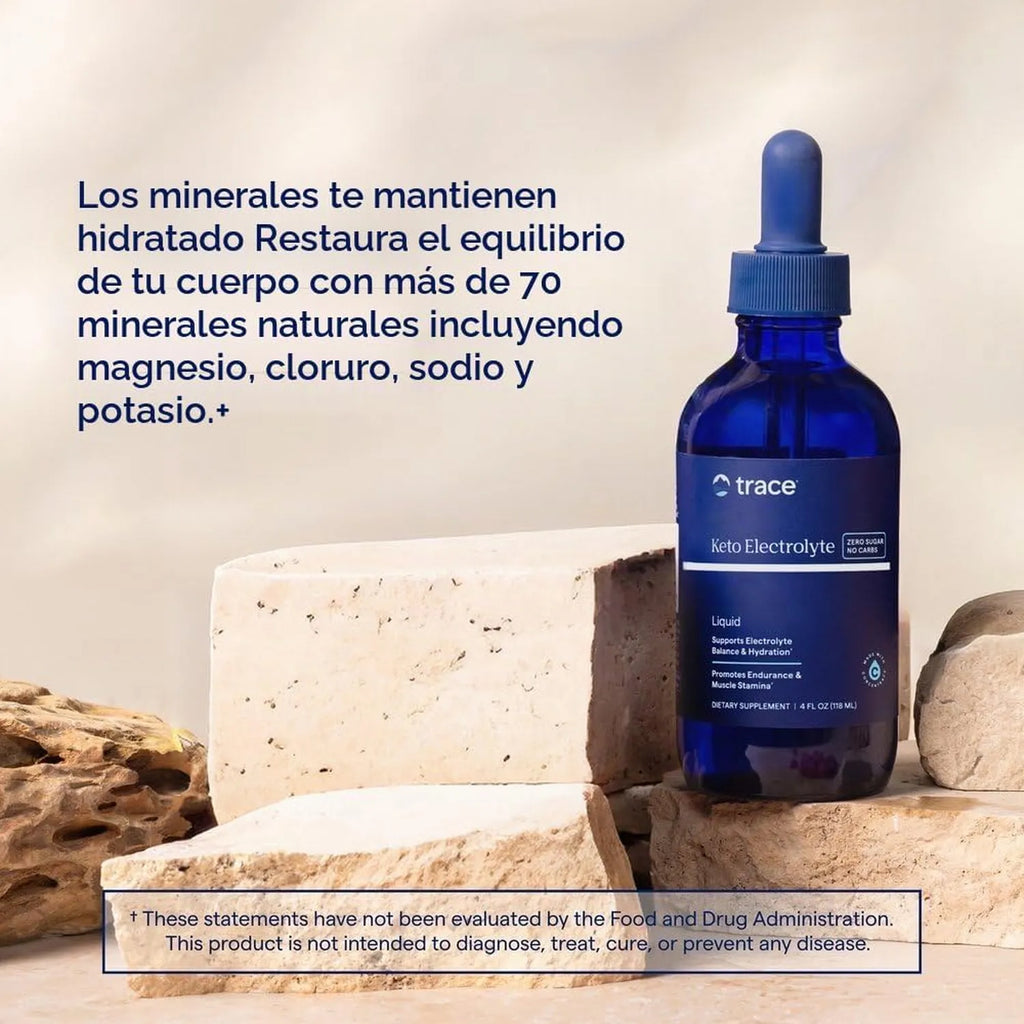 Trace Minerals Gotas de electrolitos Keto con magnesio, 4 onzas líquidas 118 ml