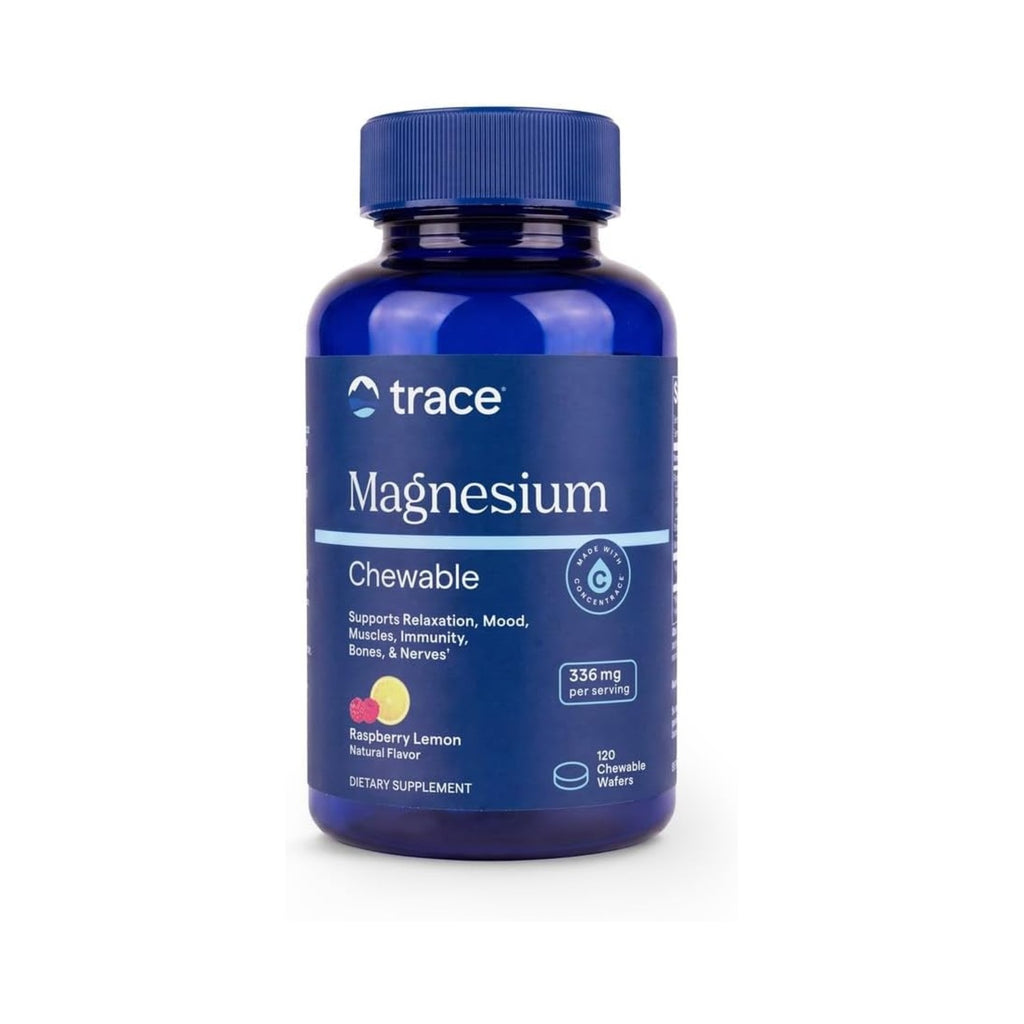 Trace Minerals De Magnesio Masticable Sabor Raspberry Lemon Vegano, 120 Unidades Frambuesa-lemon – Minerales