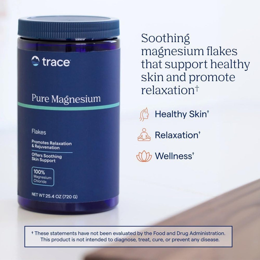 Trace Minerals Pure Hojuelas De Magnesio Relajacion 720 G Sin Fragancia – Minerales