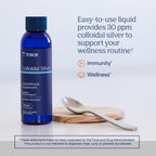 Trace Minerals Plata Coloidal 118ml, 30ppm/Porciones Sin Sabor