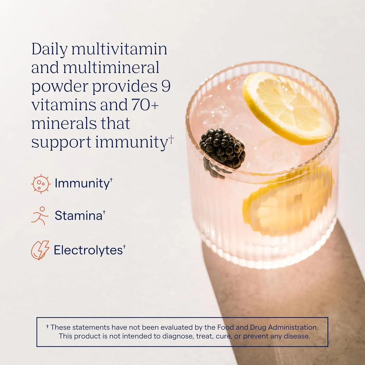Trace Minerals Power Pak + Immunidas, 30 sobres, 6,1 g (0,22 oz) cada uno Electrolitos, Stamina, Inmunidad Sin OMG Lemon Berry