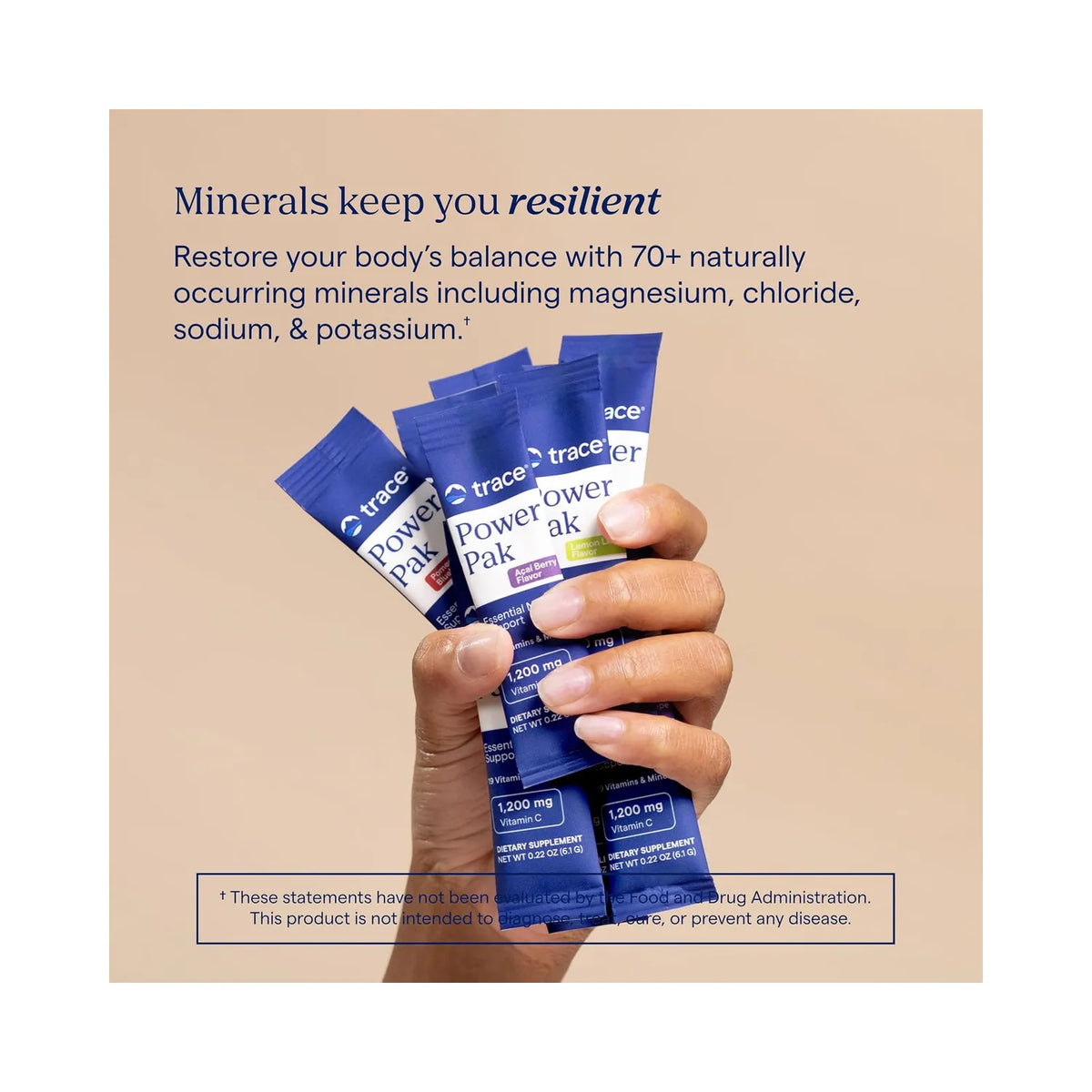 Trace Minerals Power Pak + Immunidas, 30 sobres, 6,1 g (0,22 oz) cada uno Electrolitos, Stamina, Inmunidad Sin OMG Lemon Berry