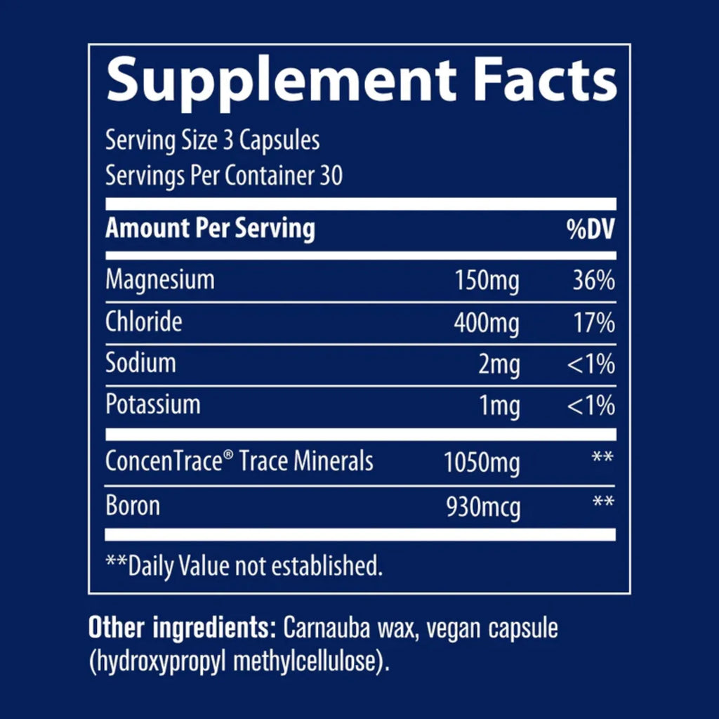 TRACE MINERALS CONCENTRACE TRACE MINERALS 90 CAPSULAS SFN