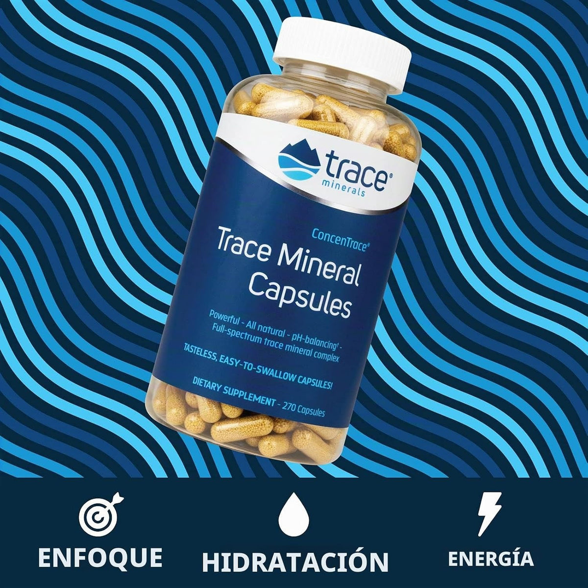 Trace Minerals Vegano Concentrace Cápsulas 270 Unidades – Minerales Traza