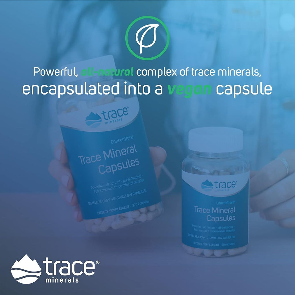 Trace Minerals Vegano Concentrace Cápsulas 270 Unidades – Minerales Traza