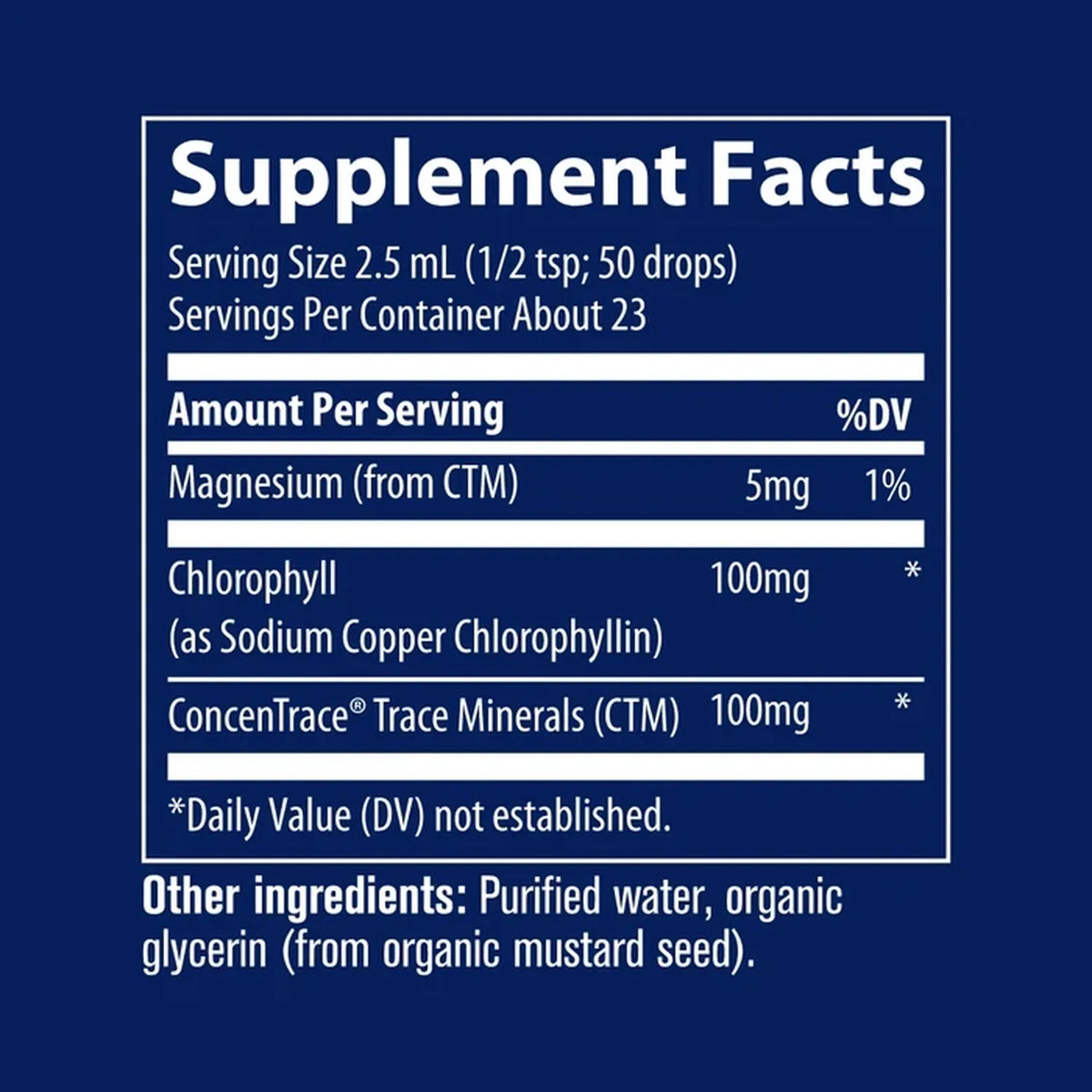 Trace Minerals Clorofila iónica concentrace 100mg 2oz