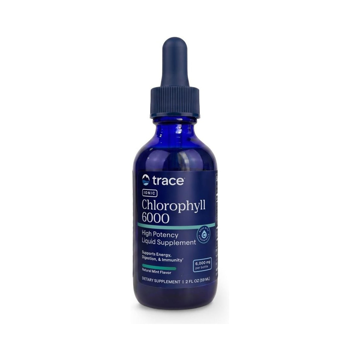 Trace Minerals Clorofila Líquida Menta 59ml Gotero Vegano Sin Gluten