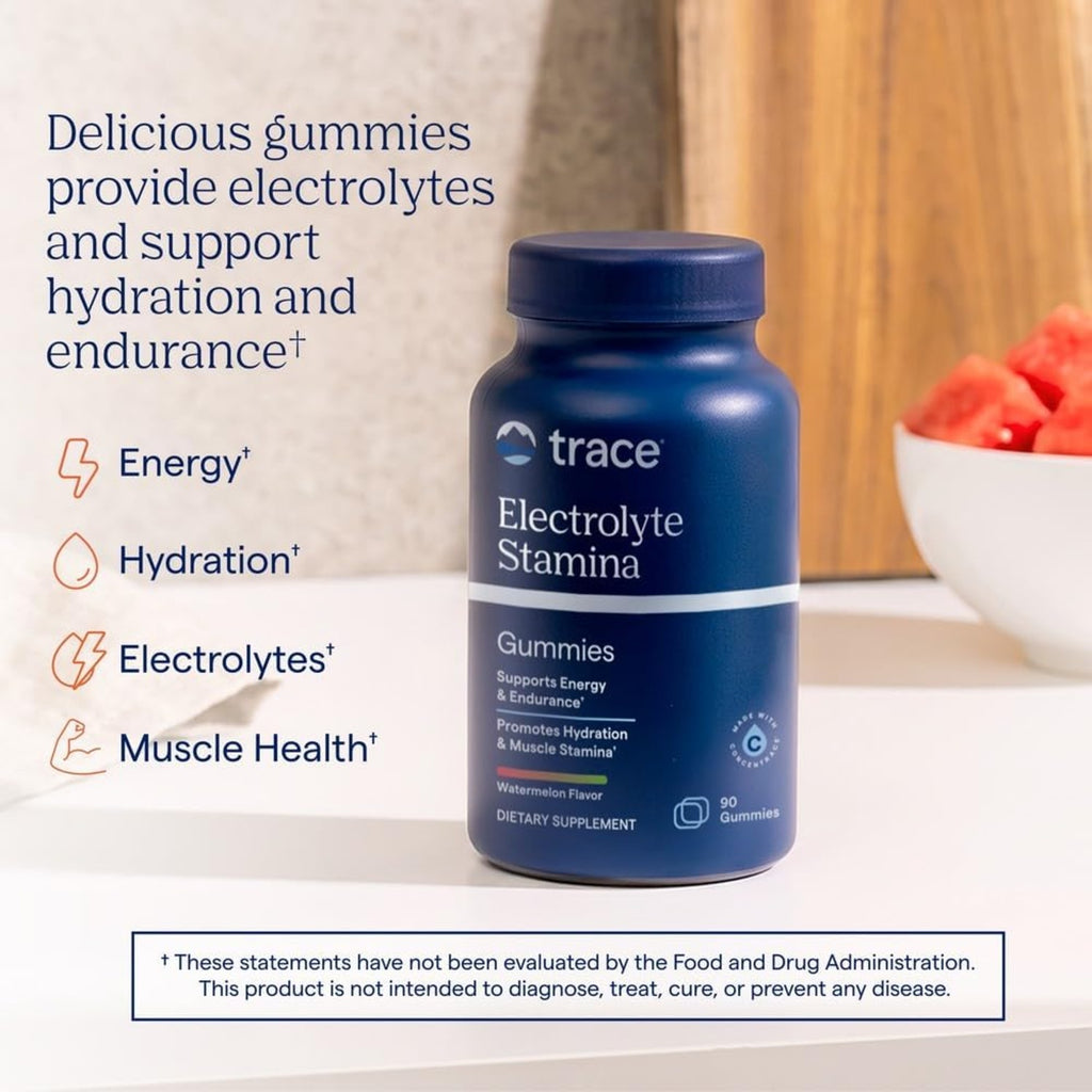 Trace Minerals Electrolitos En Gomitas, 263 Mg, 90 Gomitas Sabor Sandía – Hidratación y Estamina