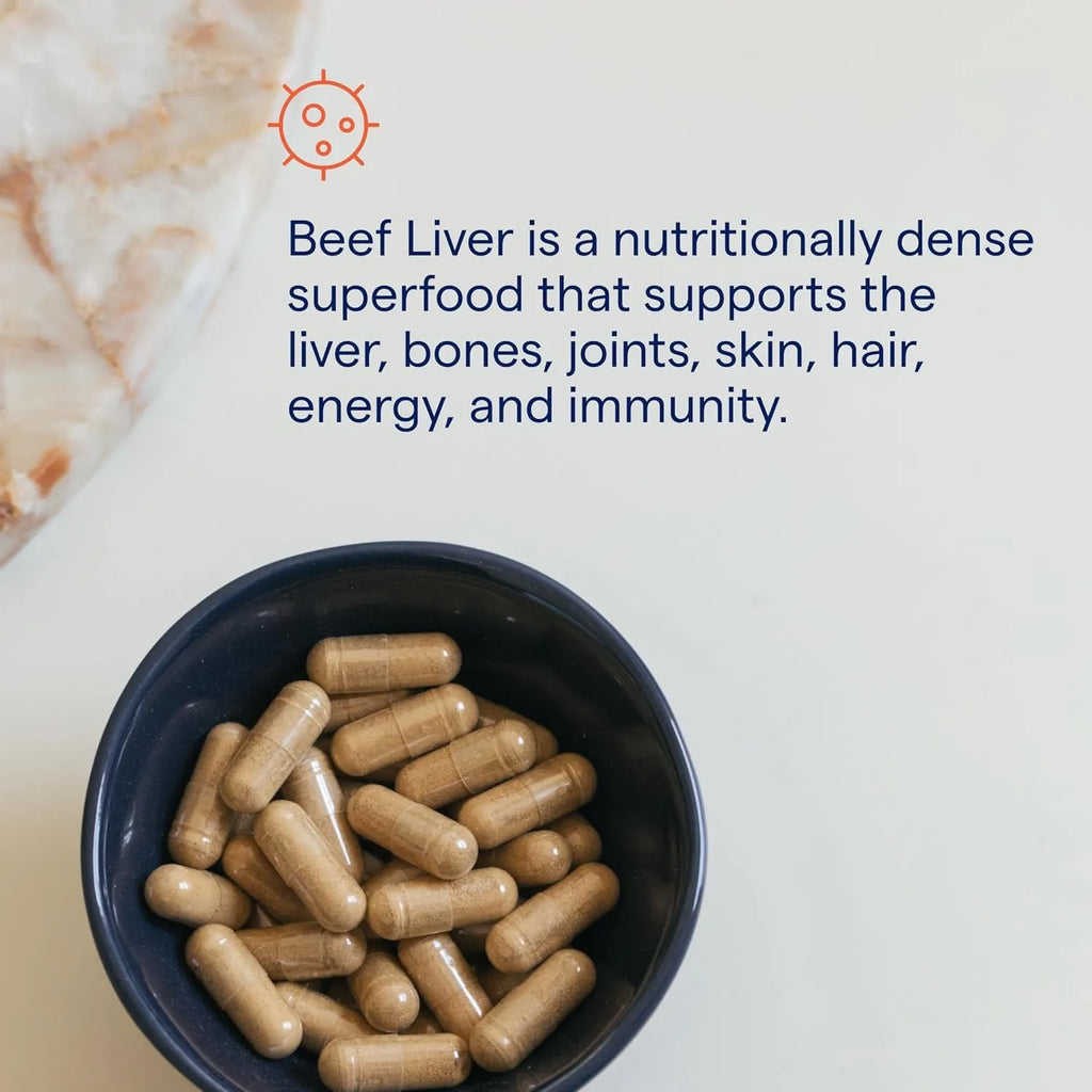 TRACE MINERALS BEEF LIVER -HORMONAS- 500MG 180 CAPSULAS SFN