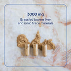 TRACE MINERALS BEEF LIVER -HORMONAS- 500MG 180 CAPSULAS SFN