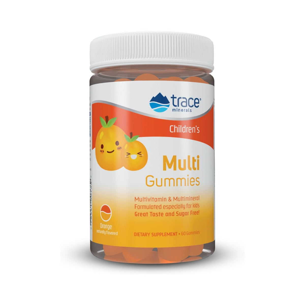 Trace Minerals Gomitas Múltiples Para Niños 60 Gomitas Naranja
