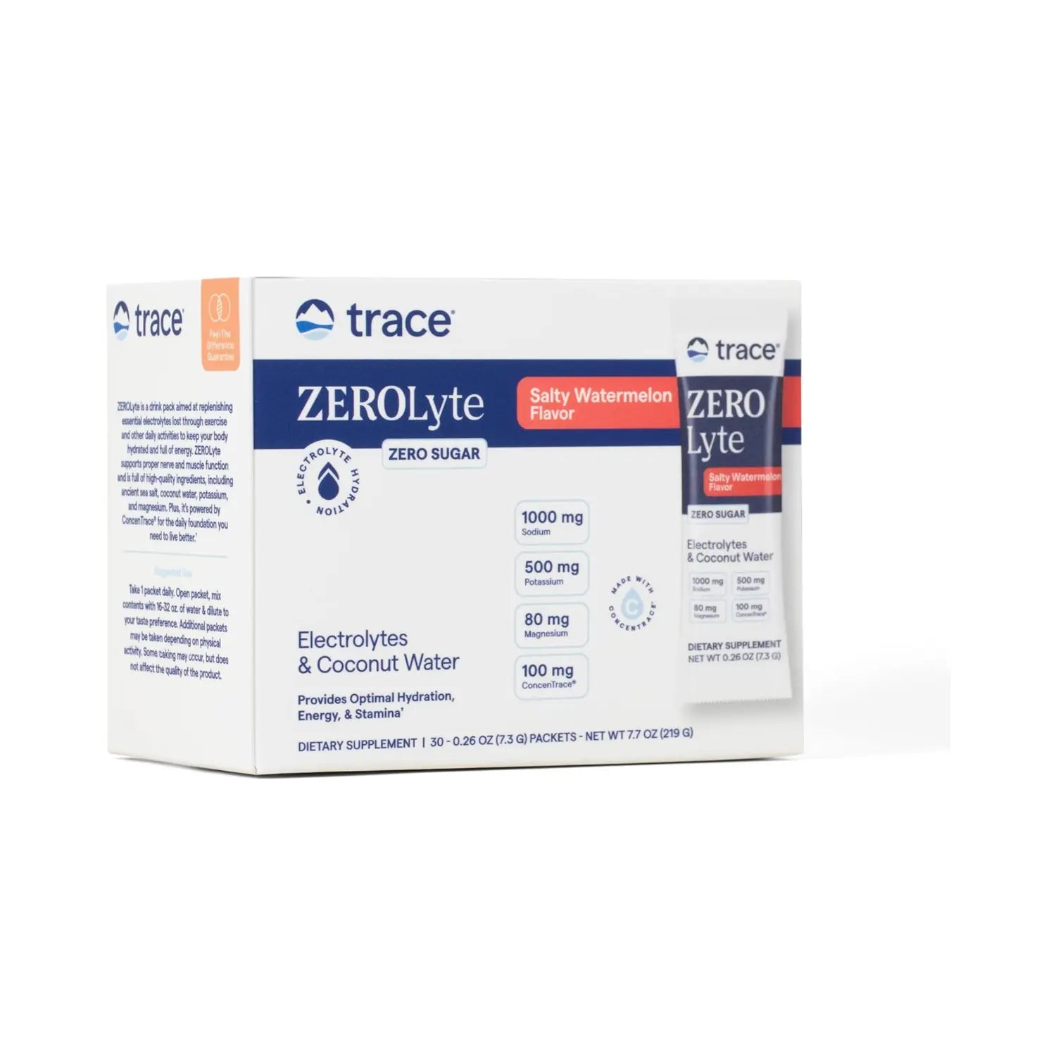 TRACE MINERALS ZEROLYTE WATERMELON 30CT SFN
