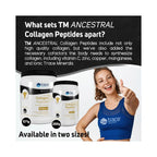 Trace Minerals ANCESTRAL - Péptidos de colágeno | Sin sabor | Apoya huesos, articulaciones, piel, cabello, uñas e intestino saludables | Colágeno tipo I y III
