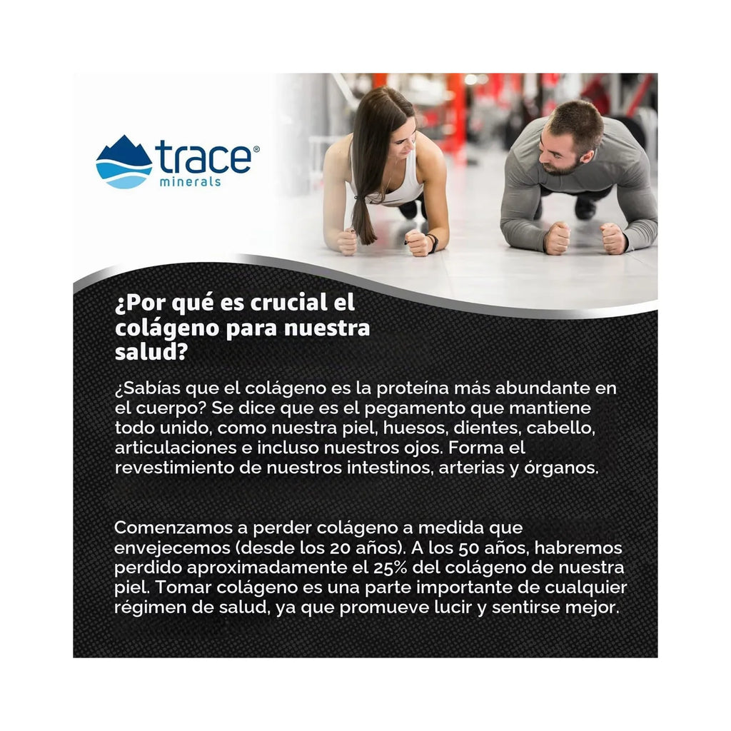 Trace Minerals ANCESTRAL - Péptidos de colágeno | Sin sabor | Apoya huesos, articulaciones, piel, cabello, uñas e intestino saludables | Colágeno tipo I y III