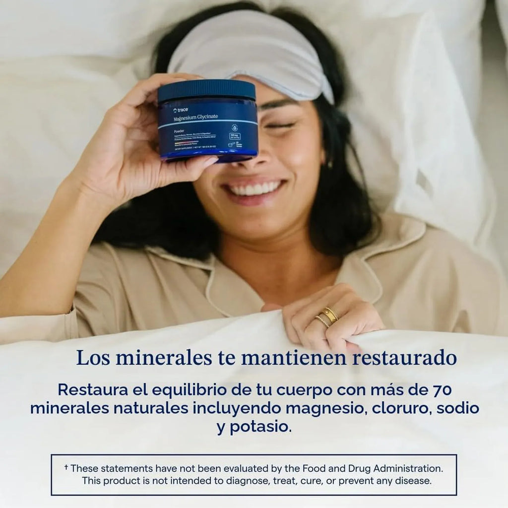 Trace Minerals Polvo de glicinato de magnesio 120 mg limonada de bayas