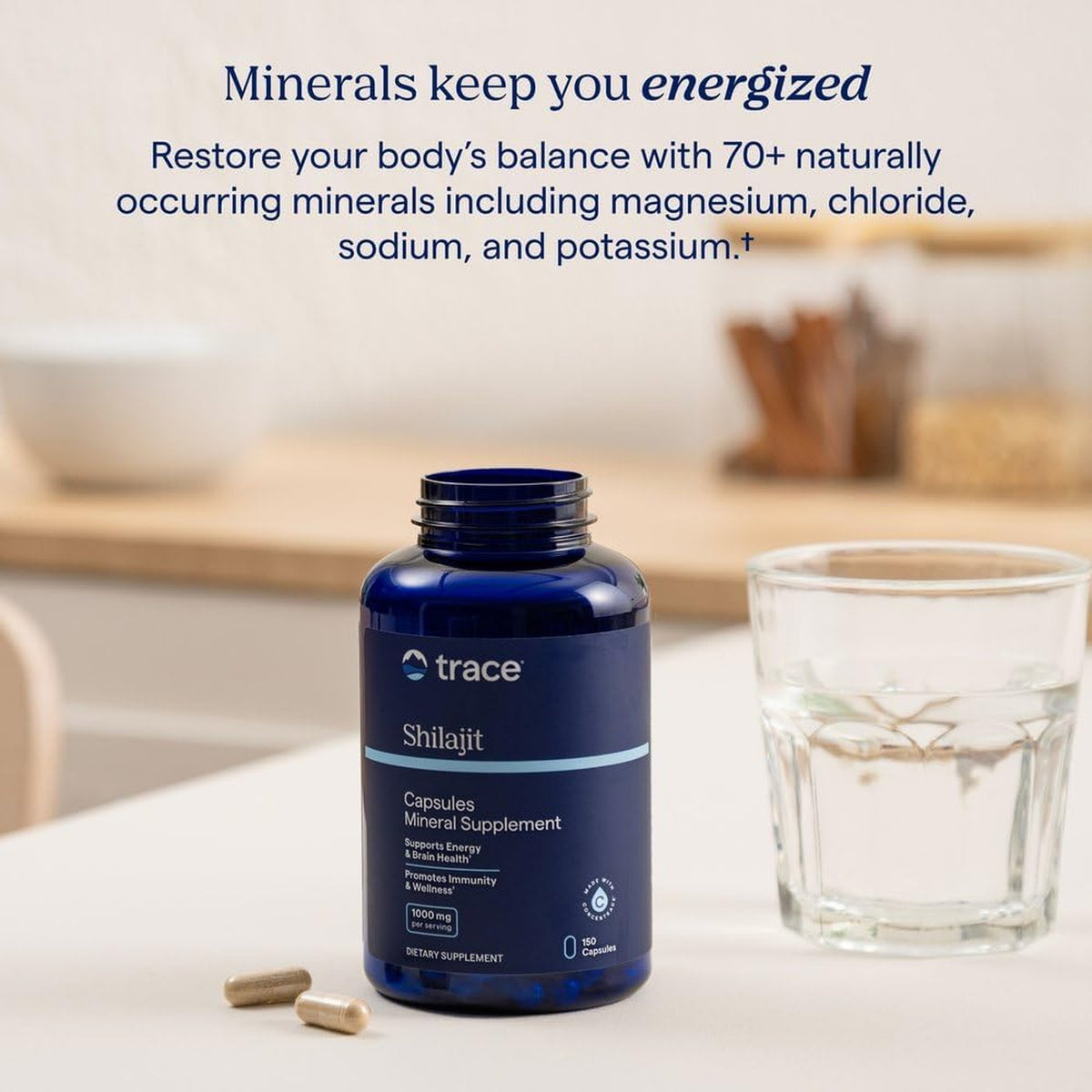 Trace Minerals Shilajit 150 Cápsulas
