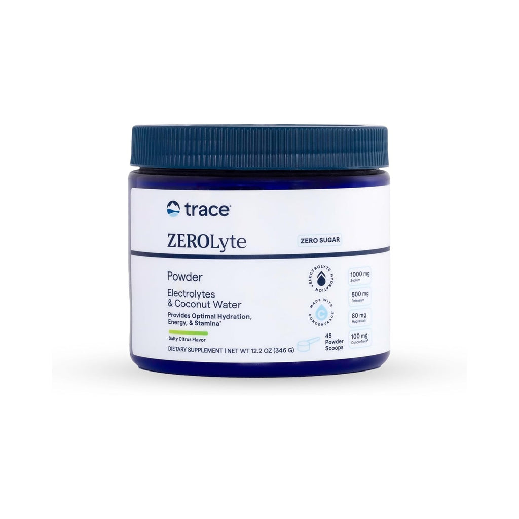 Trace Minerals Electrolitos En Polvo Zerolyte 328 G Cítricos Salados – Hidratación