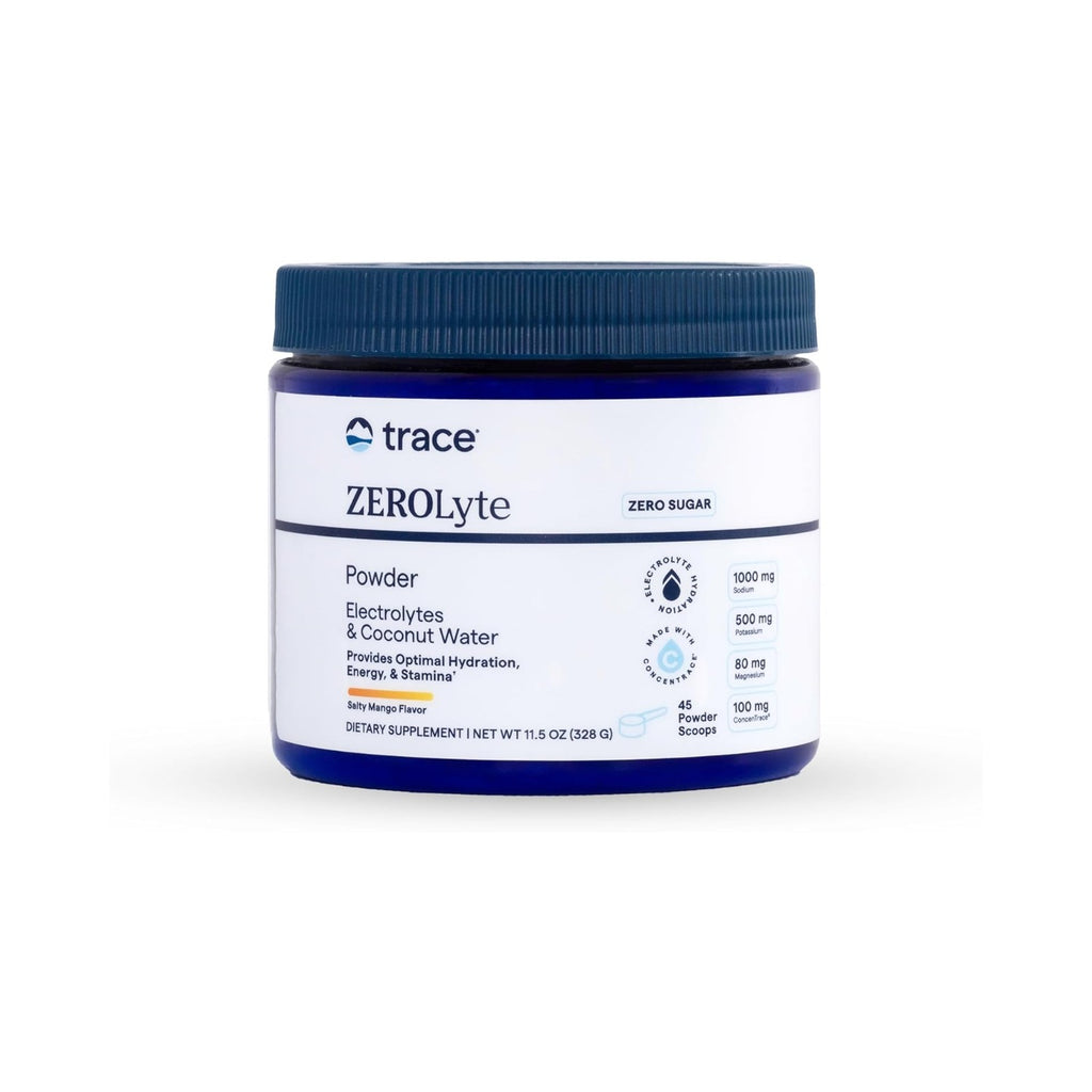 Trace Minerals Electrolitos En Polvo Zerolyte Sabor Mango Salado 328 G – Hidratación