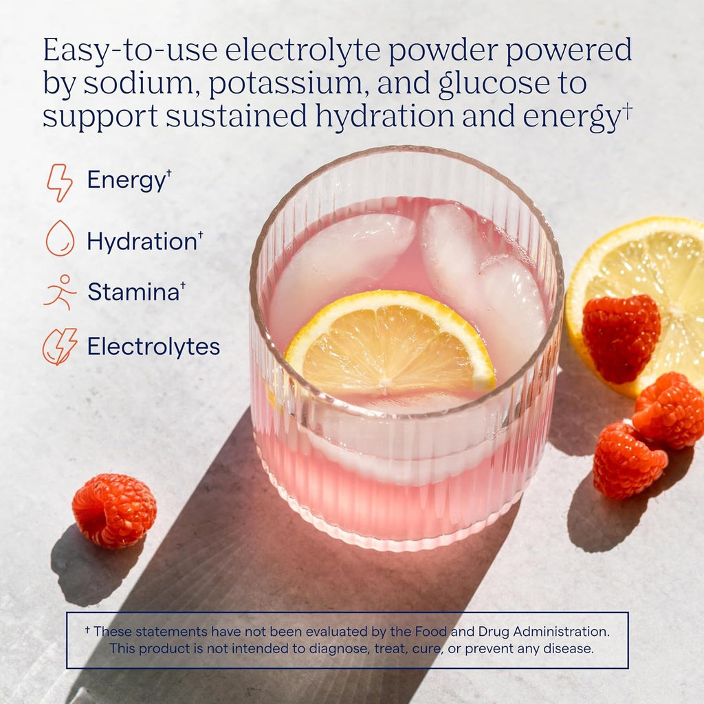 Trace Minerals Trace Hydro Pak Sport Hidratacion Y Energia 30 Packs Limonada De Frambuesa – Hidratación