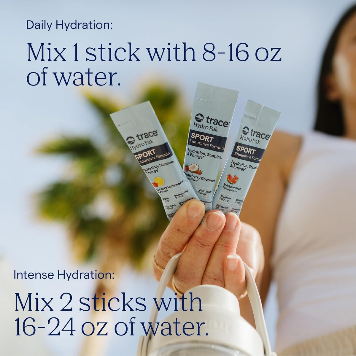Trace Minerals Trace Hydro Pak Sport Hidratacion Y Energia 30 Packs Fresa+coco – Hidratación