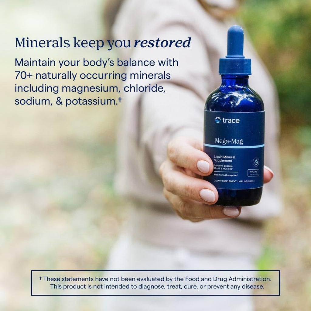 Trace Minerals Magnesio Exhibidor de Mostrador con Producto