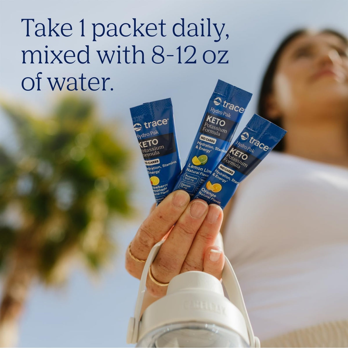 Trace Minerals Trace Hydro Pak Keto Potasio Hidratacion Energia 30 Pack Lima Limón – Hidratación