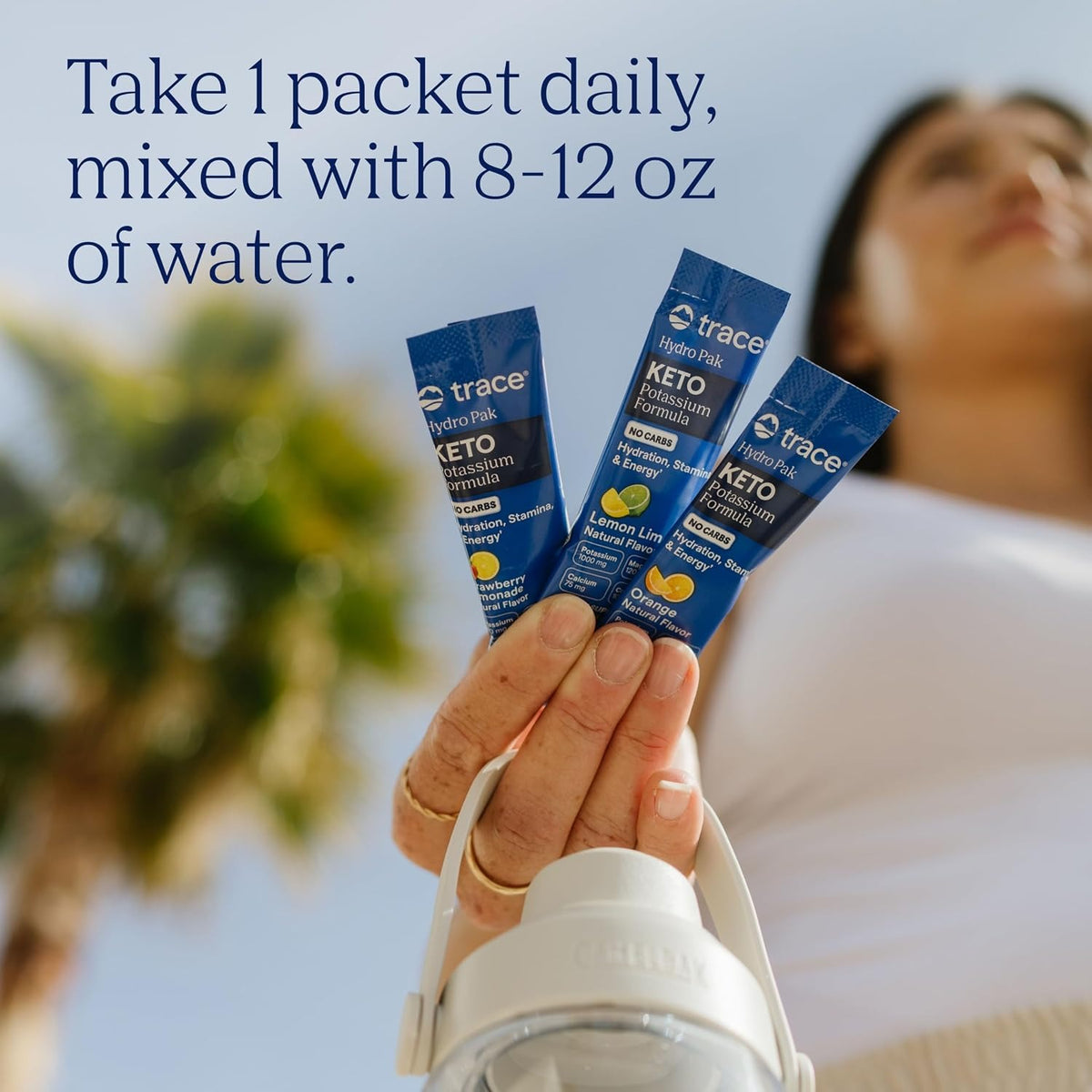 Trace Minerals Trace Hydro Pak Keto Potasio Hidratacion Energia 30 Pack Naranja – Hidratación