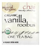 Uncle Lee's Tea Imperial Organic Vanilla Rooibos Chai | 18 Bolsitas | Té Rooibos Orgánico | Sabor Vainilla y Especias | Sin Cafeína