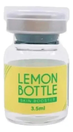 Lemon Bottle Skin Booster | 6 Ampolletas de 3.5 ml | Vitaminas, Ácido Hialurónico y Péptidos | Hidratación y Luminosidad Facial