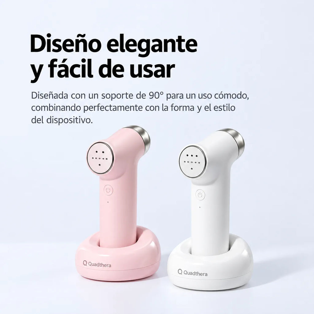 Quadthera Base de Carga para MiniTune | Color Pink | Soporte para Estimulador Facial Ultrasónico | Accesorio de Carga | Cuidado Facial