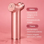 Quadthera Titan | Dispositivo Ultrasónico Facial | 4 Frecuencias | Rose Gold | Firmeza, Hidratación y Rejuvenecimiento Facial | Cuidado de la Piel