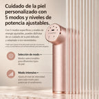 Quadthera Titan | Dispositivo Ultrasónico Facial | 4 Frecuencias | Rose Gold | Firmeza, Hidratación y Rejuvenecimiento Facial | Cuidado de la Piel