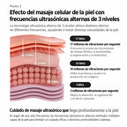 Quadthera MiniTune | Estimulador Facial Ultrasónico | 3 Frecuencias | Color White | Hidratación, Firmeza y Luminosidad Facial | Cuidado de la Piel