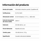 Quadthera MiniTune | Estimulador Facial Ultrasónico | 3 Frecuencias | Color White | Hidratación, Firmeza y Luminosidad Facial | Cuidado de la Piel