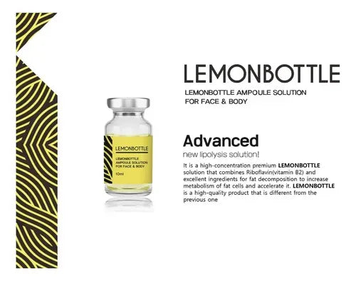 Lemon Bottle | Solución en Ampolletas de 10 ml | 5 Piezas | Uso Estético Profesional