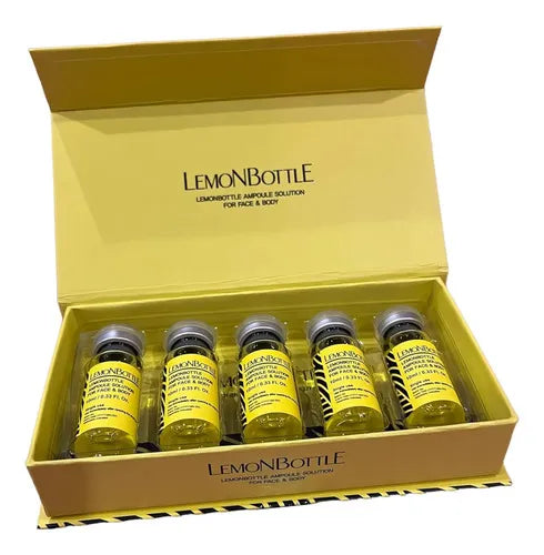 Lemon Bottle | Solución en Ampolletas de 10 ml | 5 Piezas | Uso Estético Profesional