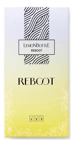 Lemon Bottle Reboot | 6 Ampolletas de 3 ml | Tratamiento Facial de 3 Pasos | Hidratación y Luminosidad | Uso Profesional