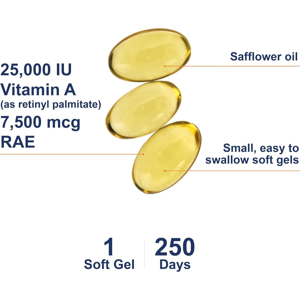 Carlson Labs Vitamina A 25000 UI 250 Cápsulas Blandas