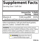 Carlson Labs Vitamina A 25000 UI 250 Cápsulas Blandas