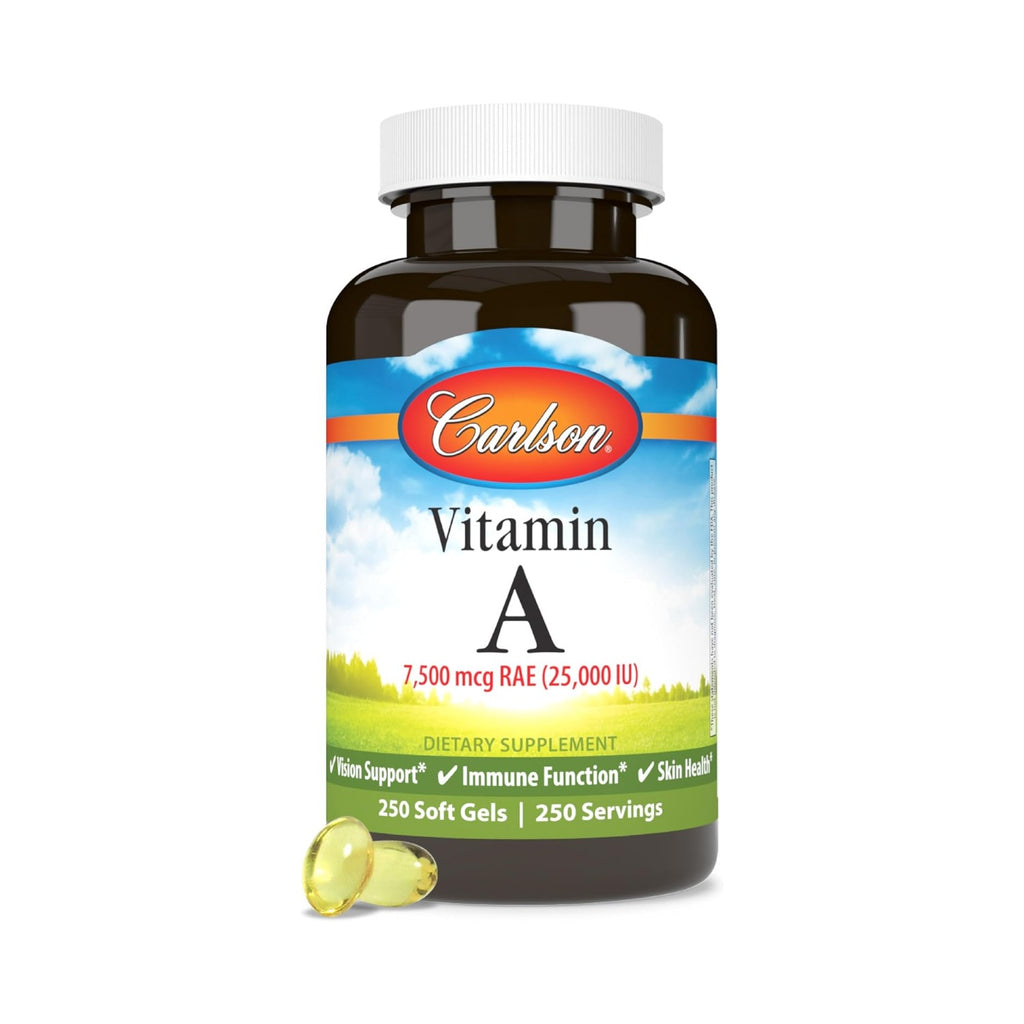 Carlson Labs Vitamina A 25000 UI 250 Cápsulas Blandas