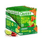 Quest Nutrition Protein Chips | Papas Proteicas Chile y Limón | Caja con 8 Bolsas de 32 g | 20 g de Proteína