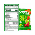 Quest Nutrition Protein Chips | Papas Proteicas Chile y Limón | Caja con 8 Bolsas de 32 g | 20 g de Proteína