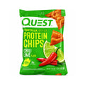 Quest Nutrition Protein Chips | Papas Proteicas Chile y Limón | Caja con 8 Bolsas de 32 g | 20 g de Proteína