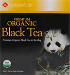 Uncle Lee's Tea Organic Black Tea | 40 Bolsitas | Té Negro Orgánico | Antioxidantes Naturales | Infusión