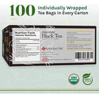 Uncle Lee's Tea Organic Black Tea | 100 Bolsitas | Té Negro Orgánico | Antioxidantes Naturales | Infusión