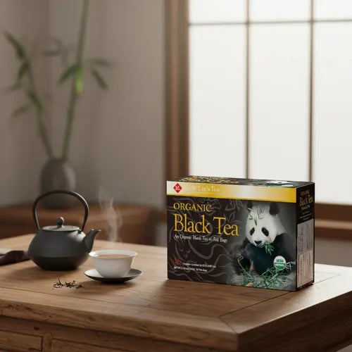 Uncle Lee's Tea Organic Black Tea | 100 Bolsitas | Té Negro Orgánico | Antioxidantes Naturales | Infusión